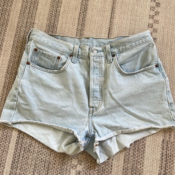 Levi's Pants - Levi’s 501 Light Wash Jean Shorts
